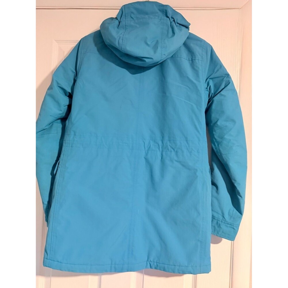Lands' End Women's/Teen Aqua Blue Hooded Ski Jacket - Picture 2 of 10